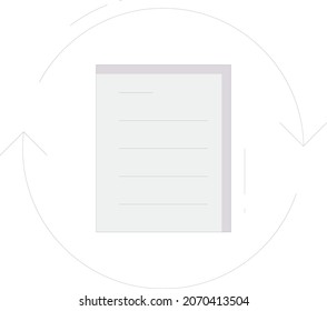 big data icon document and paper