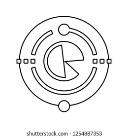 big data icon. Element of cyber security for mobile concept and web apps icon. Thin line icon for website design and development, app development