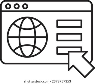 Big data icon. Big data and globe flat design illustration
