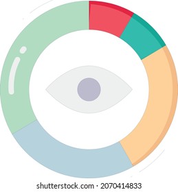 big data icon pie chart and statistics
