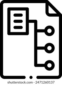 big data icon. Thin Linear Style Design Isolated On White Background