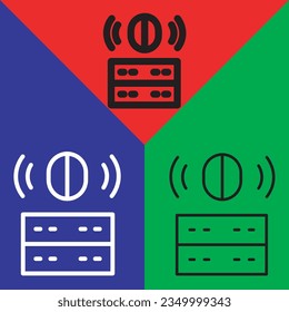 Big Data Icon. Big data vector icon from Artificial Intelligence collection. Outline style Big Data icon.