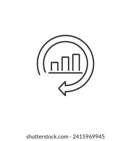 Big data icon, vector illustration