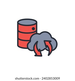 big data icon. vector.Editable stroke.linear style sign for use web design,logo.Symbol illustration.