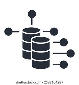 Big data icon. vector.Editable stroke.linear style sign for use web design,logo.Symbol illustration.
