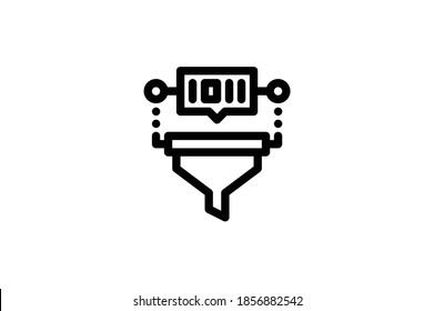 Big Data Icon - Voice Sorting Data
