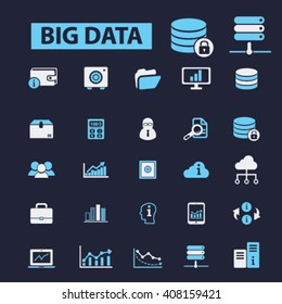 iconos de big data

