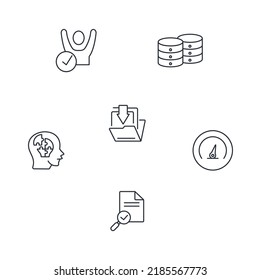 Big Data  Icons Set . Big Data Pack Symbol Vector Elements For Infographic Web