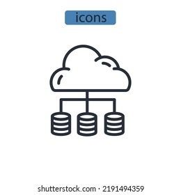big data icons  symbol vector elements for infographic web