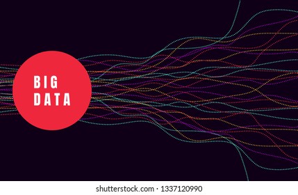 Big data. Internet connection, abstract sense of science and technology analytics concept graphic design. Vector illustration