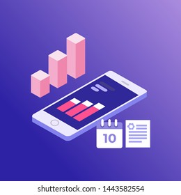 big data isometric illustration for your projects