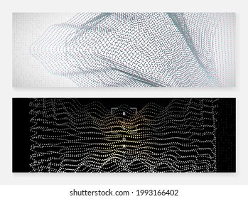 Big data learning. Digital technology abstract background. Artificial intelligence concept. Tech visual for energy template. Vector big data learning backdrop.