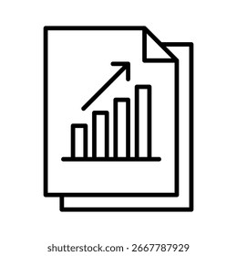 Icono de línea de Big Data Ilustración vectorial