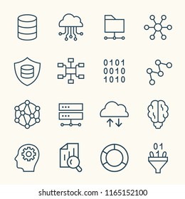 Big Data Line Icons