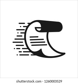 big data logo design - paper and digital vector