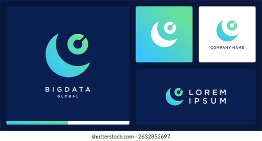 Big data logo global tech
