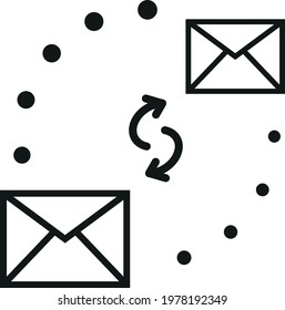 Big Data Mail deliver Icon