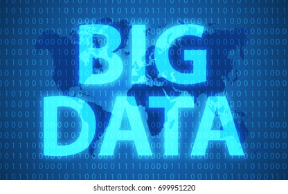 Big data and marketing concept. Project for web banner and creative process. Big data visualization futuristic infographic. Social network representation. big data graph.