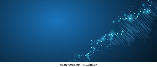 Big data network concept, internet connection, sound wave and wireless signal use business finance as abstract background image.