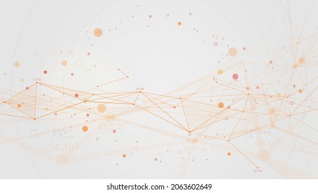 plexus de conexión de red de grandes datos tecnología futurista digital, software de aplicación de procesamiento de concepto de visualización, flujo de datos binario virtual, ilustración vectorial