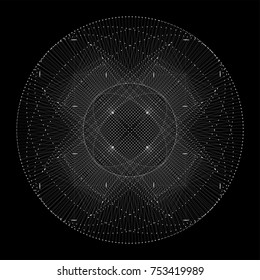 Big data particle tech background