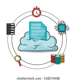 big data related icons image 