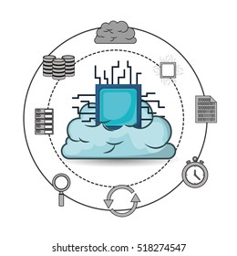 big data related icons image 