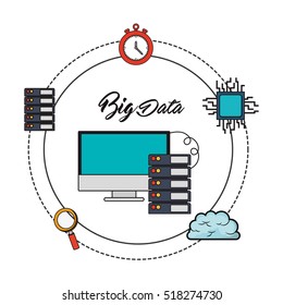 big data related icons image 