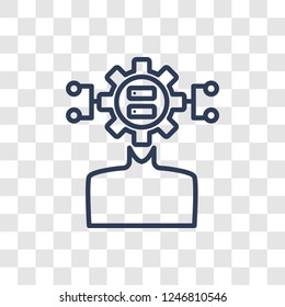 big data scientist icon. Trendy linear big data scientist logo concept on transparent background from General  collection - Powered by Shutterstock - Get 15% off with code: PIKWIZARD15