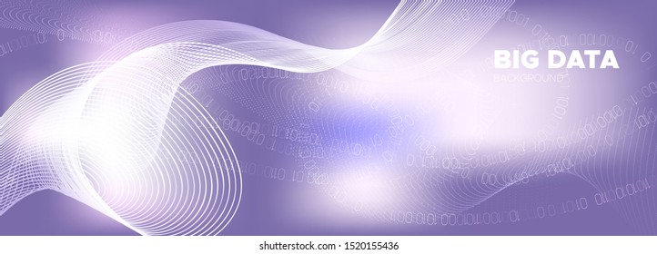 Big Data Stream. Violet Particle Future. White Tech Poster. Binary Number Wallpaper. Big Data Analysis. Digital Particles. Tech Banner. Pink Binary Numbers Movement. Light Big Data Concept.