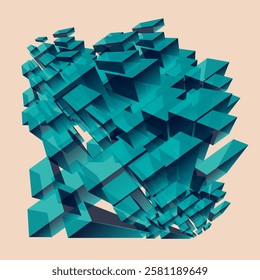 Big data structure and architecture. Data Center, Server Room, and Big Data Processing concept for Digital Information Technology