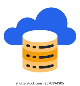 Big Data Tech and AI Innovation icon illustration