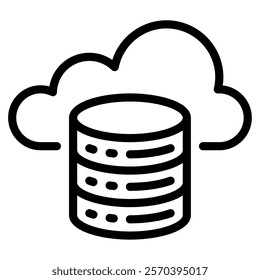 Big Data Tech and AI Innovation icon illustration