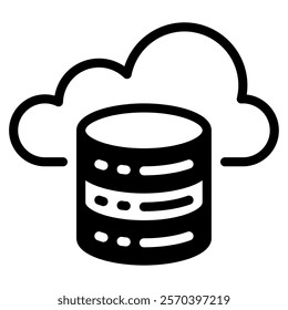 Big Data Tech and AI Innovation icon illustration