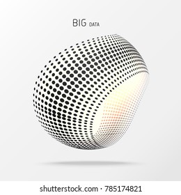 Big data tech global background
