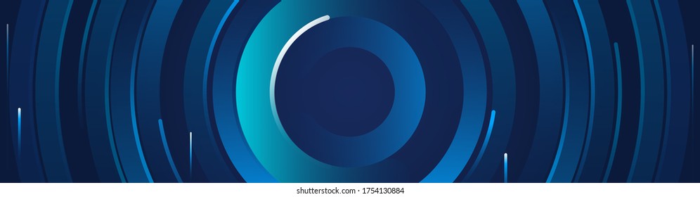 Tecnología Big Data combinada con un extraordinario fondo azul Tema de negocios