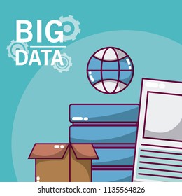 Big data technology concept