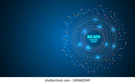 big data technology digital innovation abstract background. 