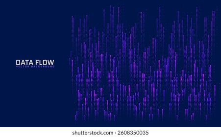 Big data technology features digital light lines forming a cyber space background emphasizing innovation data systems connectivity and high-tech communication