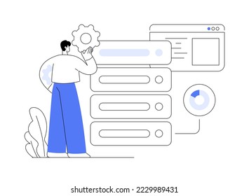 Big data tools abstract concept vector illustration. Management tool, software development, big data technology, information visualization, analytics platform, open source abstract metaphor.