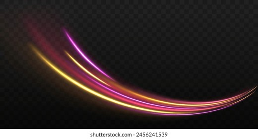 Big data traffic visualization, dynamic high speed data streaming traffic. The effect of speed on a blue background. Image of speed motion on the road. Vector.	
