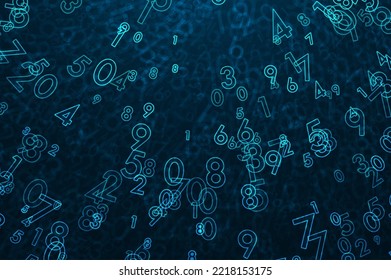 Big data transfer concepts in internet. Abstract virtual stream. Flowing digital code. Storage cloud structure. Graphic concept for your design.