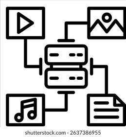 Big Data Variety Concept icon
