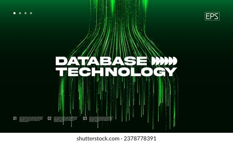 Fondo vectorial de datos grandes. Red ai de embudo de datos. Concepto de gran data de la tecnología cuántica.