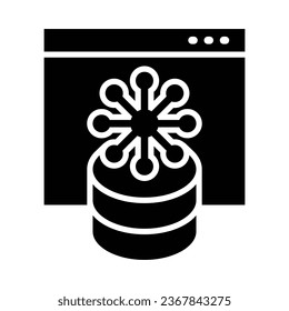 Big Data Vector Glyph Icon For Personal And Commercial Use.
