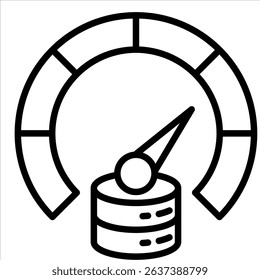 Big Data Velocity Single icon