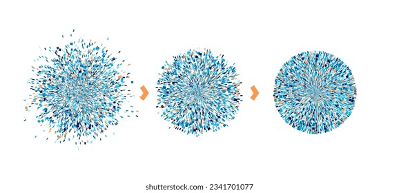 Big data visual information background. Social network concept. Connection vector background.