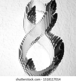 Big data visualization. Artificial intelligence, cryptography infographic, quantum computing concepts. Technology vector background for business presentations, science posters, brochure covers.