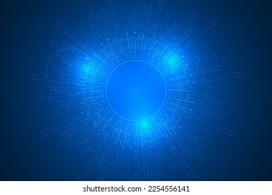 big data visualization binary code and innovation technology abstract background.