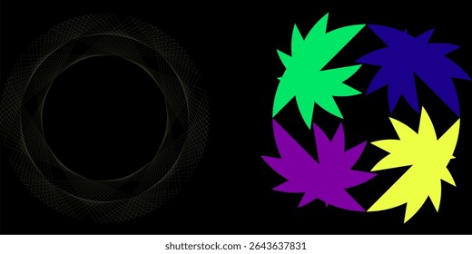 Big Data Visualization. Circular Particles With Trails Vortex. Futuristic Science or Finance Infographic Design. Complex Visual Data Background. Abstract Data Flowing. Vector Illustration.
